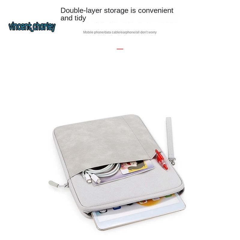 [vincent_c] 1 PCS Bolsa Para Tablet Portátil De Viagem Adequada De 9 A 11 Polegadas Mini Série Cinza Claro