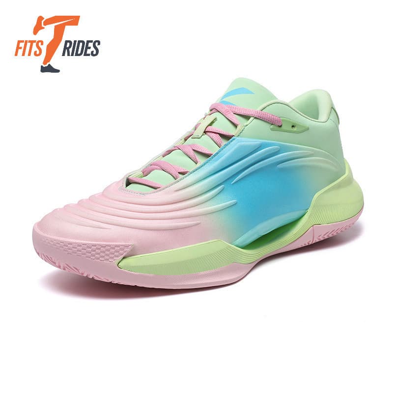 [Degradê Candy] Tênis de Basquete Leve Estilo Urbano | Tênis de Vôlei Antiderrapante Amortecimento Masculino Feminino