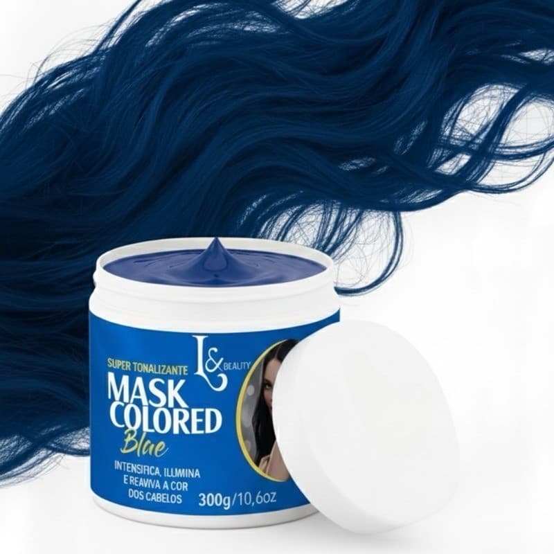 Tonalizante Capilar S/ Amônia  AZUL 300gr - L&beauty