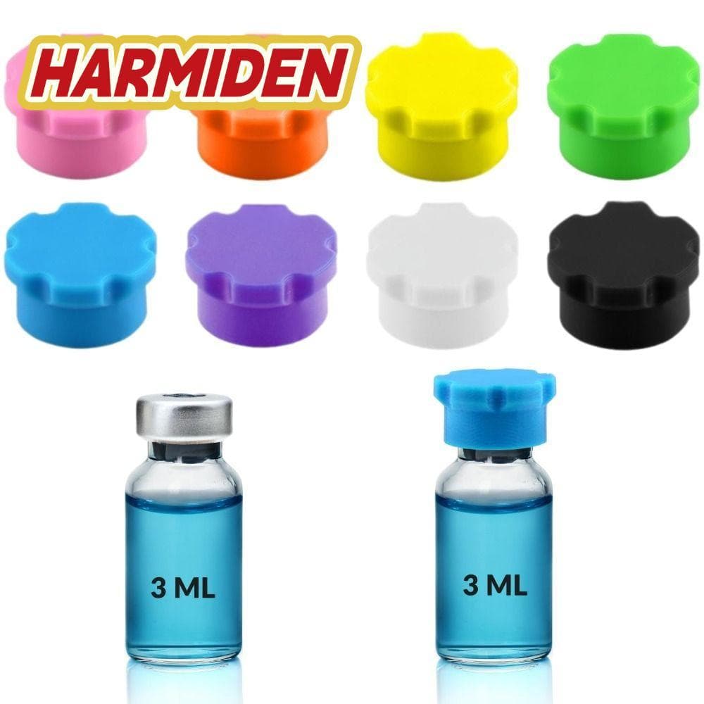 MIOSHOP 8pcs/12pcs Tampas De Frasco De Vidro , Ampolas Reutilizáveis De 3ml Protetoras À Prova De Poeira E Vazamento