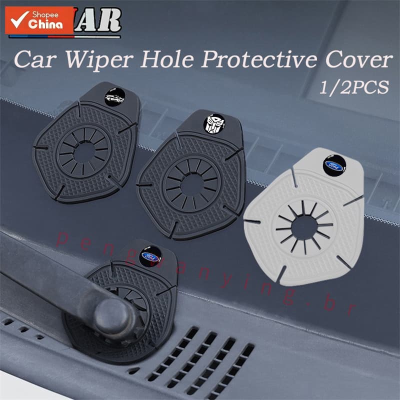 1/2 Unidades Capa de Silicone Universal para Limpador de Carro Ford Almofada Protetora Contra Poeira Bloqueio à Prova de