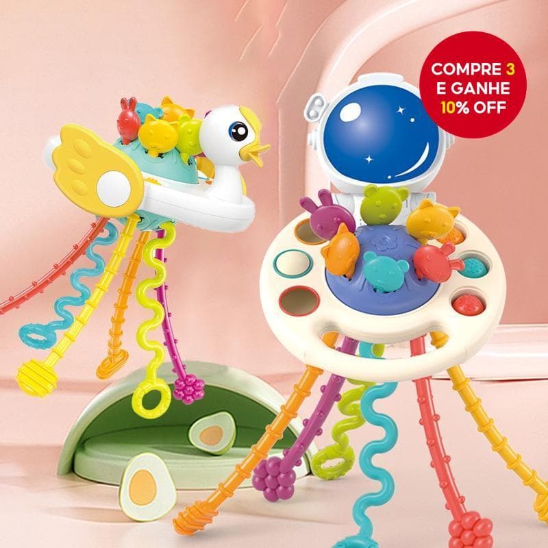 Brinquedo De Dentição De Bebê-Corda Sensorial Montessori Silicone Mastigável Desenvolvimento Recém-Nascidos Natal