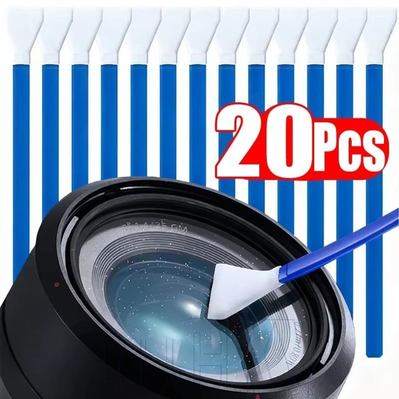 Kit De Cotonete De Limpeza De Sensor De Câmera 20/10/5 Unidades-Ferramenta Teclado Reutilizável Multiuso-Botão De Algodã