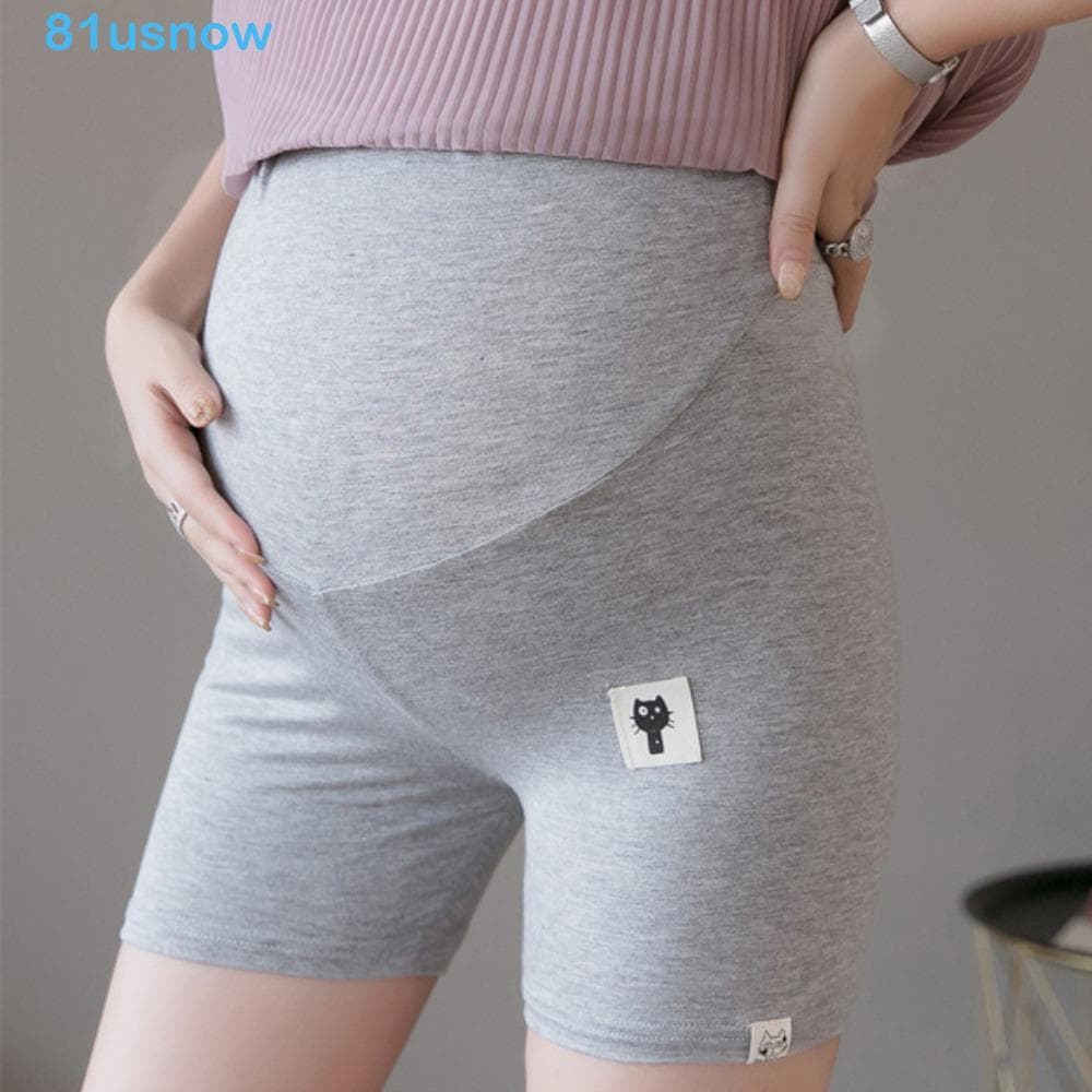 USNOW1 Shorts Para Grávidas Leggings , Cintura Alta Solta Plus Size Maternidade , Sem Costura