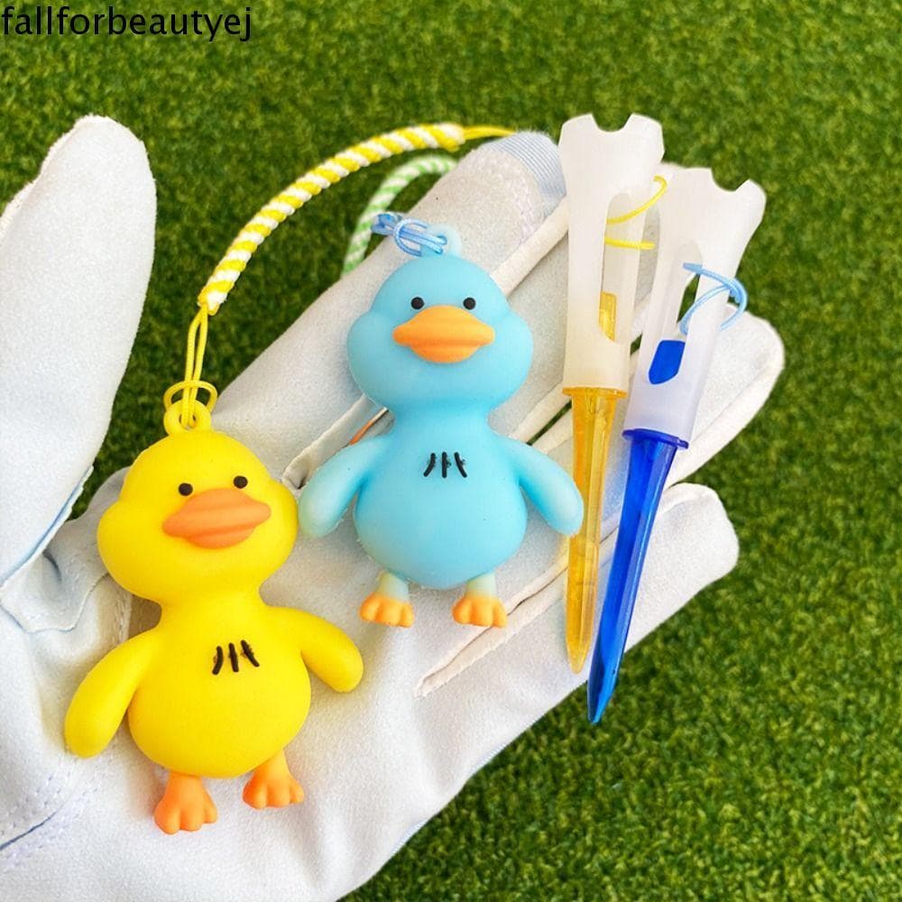 Camiseta De Borracha De Golfe De Desenho Animado FALLFORBEAUTYEJ , Pato Anti-Perda De Plástico , Melhora A Precisão