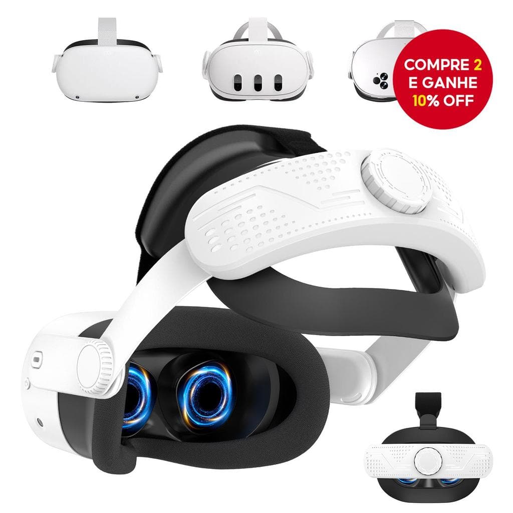  Adequado para Quest 3S/Quest 3/Quest 2, uma substituição de faixa de cabeça Elite ajustável que melhora o suporte