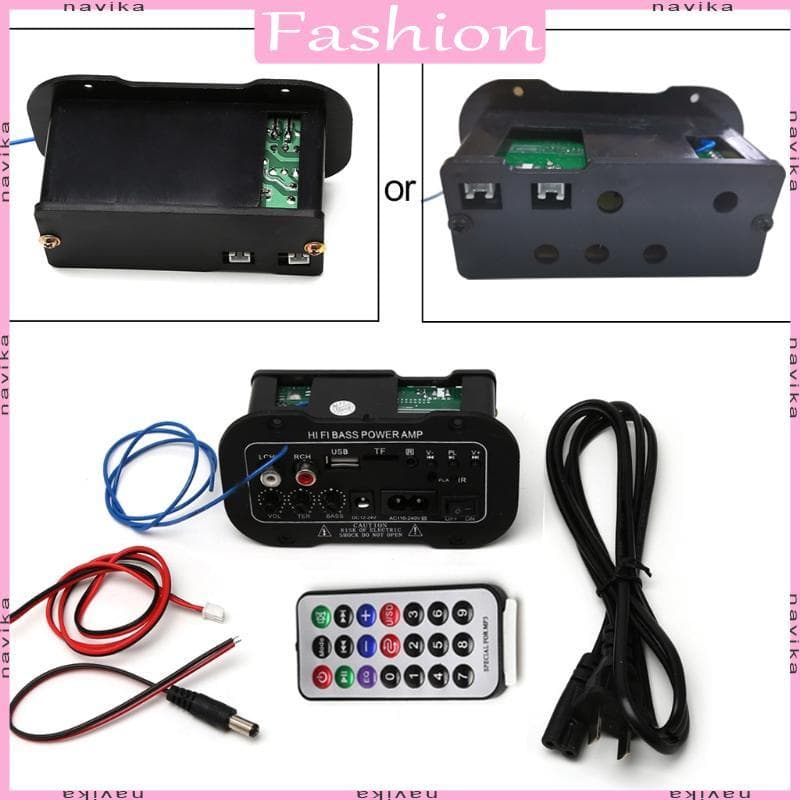 25W Carro Subwoofer Hi-Fi Baixo Amplificador Placa TF USB