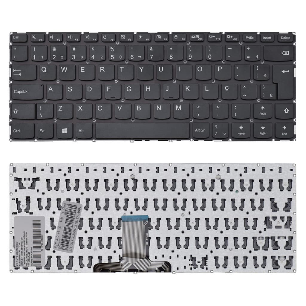 Teclado para Notebook Lenovo Yoga 510-14ISK Sem Iluminação