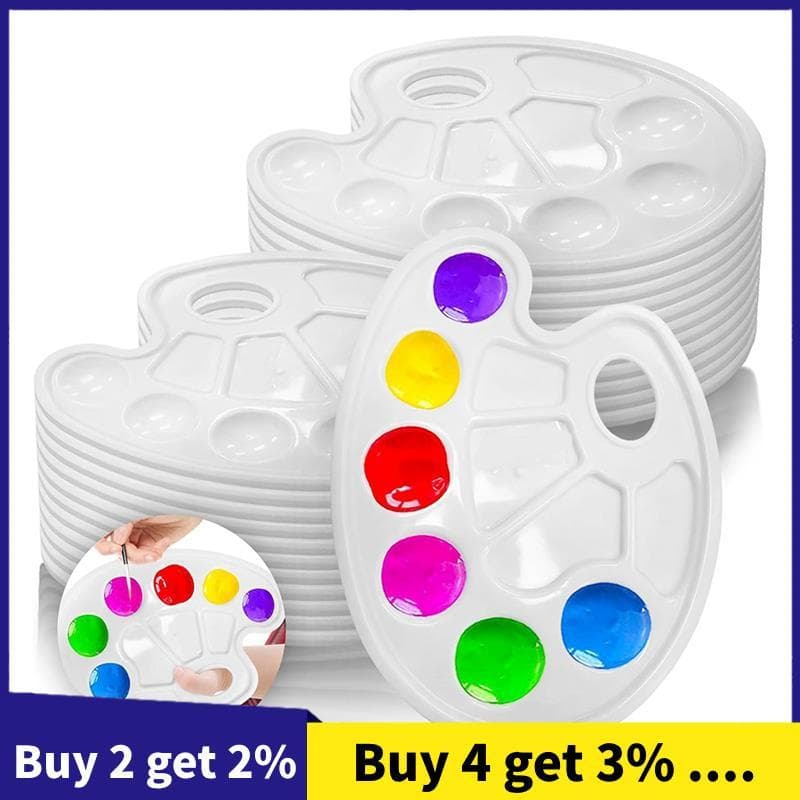 Paleta De Pintura-De 24 Pacotes , Bandeja De Infantil Para Crianças E Adultos