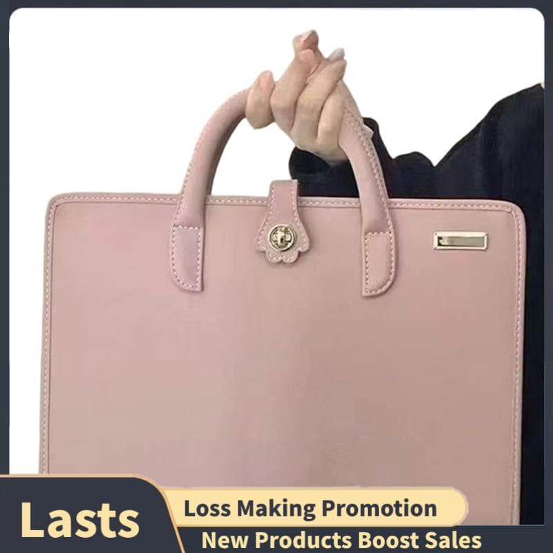 Bolsa Para Laptop-Pasta Elegante De PU Uso Unissex , Ideal Transporte Seguro De Computador De 16 Polegadas