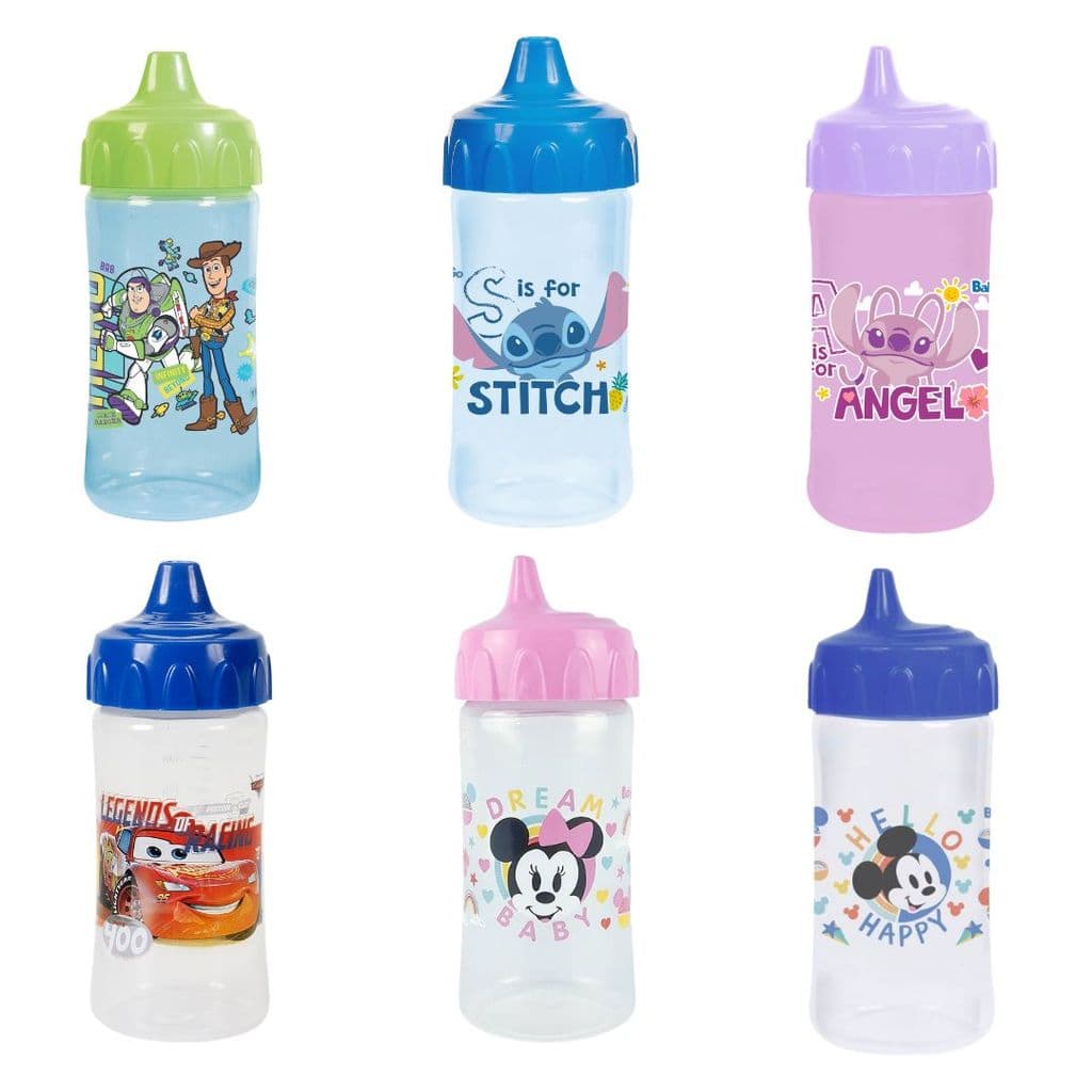 Copo de Treinamento Infantil com Válvula Redutora de Pingos 240ml BabyGo Disney