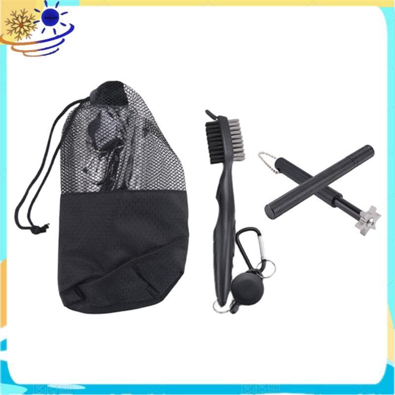 Kit De Limpeza De Tacos De Golfe , Escova Retrátil E 2 Apontadores De Ranhuras Para Em U V ,