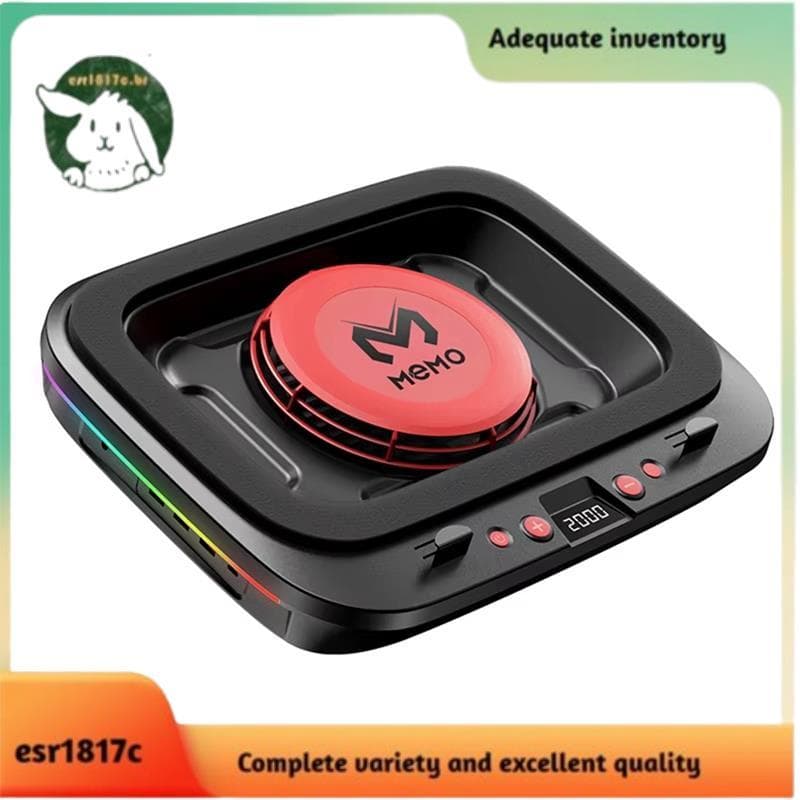 Memo FL08 Almofada Refrigeradora Para Laptop , Suporte De Resfriamento De Vento Forte , Base De , Poderoso Ventilador , 