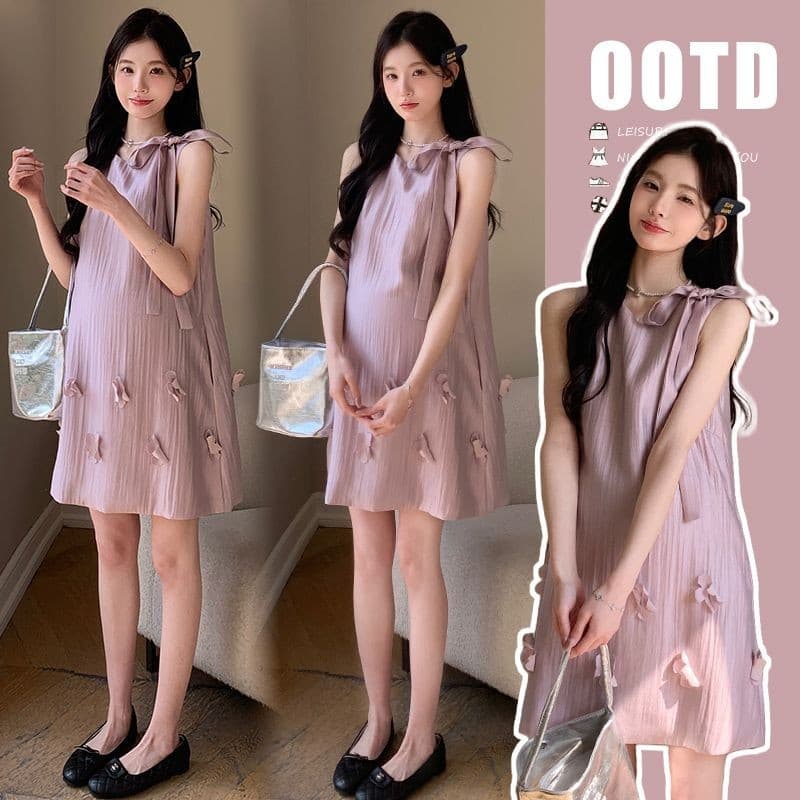 Temperamento de alta qualidade 2025 sentimento de alta qualidade versão coreana moda colete solto laço arco vestido fran