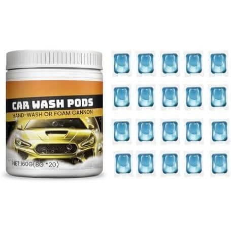 Cápsulas Práticas para Lavagem de Carros – Fórmula de Dissolução Rápida para Limpeza Suave &amp;   Ajuda a Manter o Bril