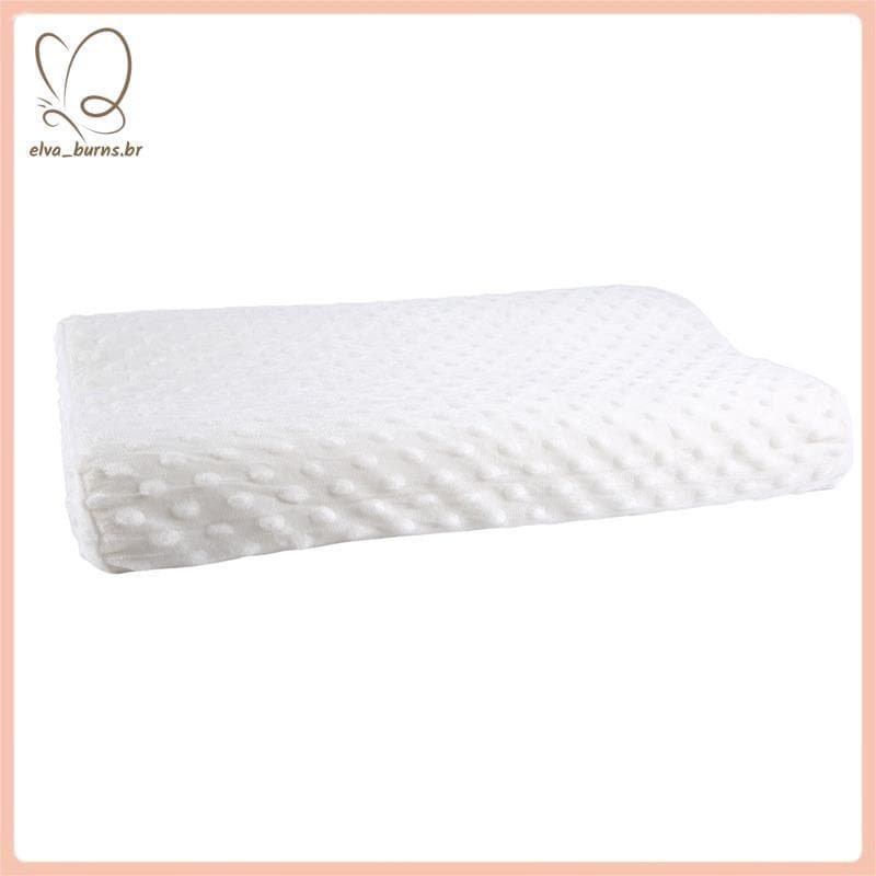 [elva_burns.br] Travesseiro De Espuma Viscoelástica Ortopédico De Látex Pescoço Fibra Recuperação Lenta Macio Massageado