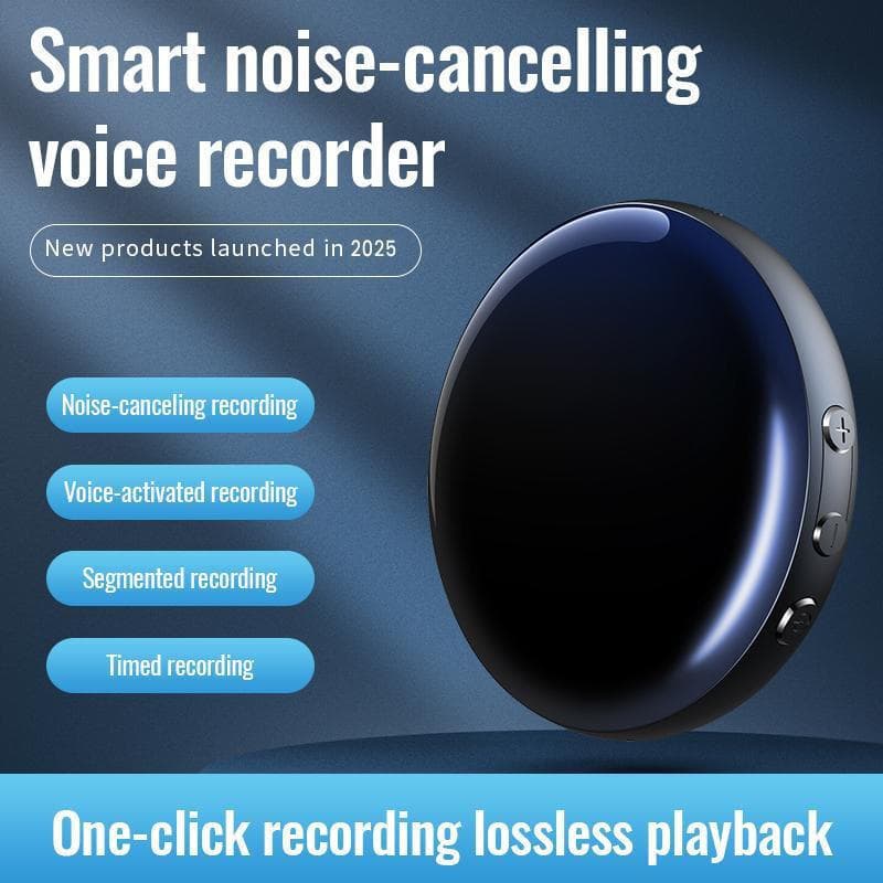 Gravador de Voz Digital Magnético + Gravador Ativado por Voz, Gravador de Áudio Compacto, Dispositivo de Gravação de Áud