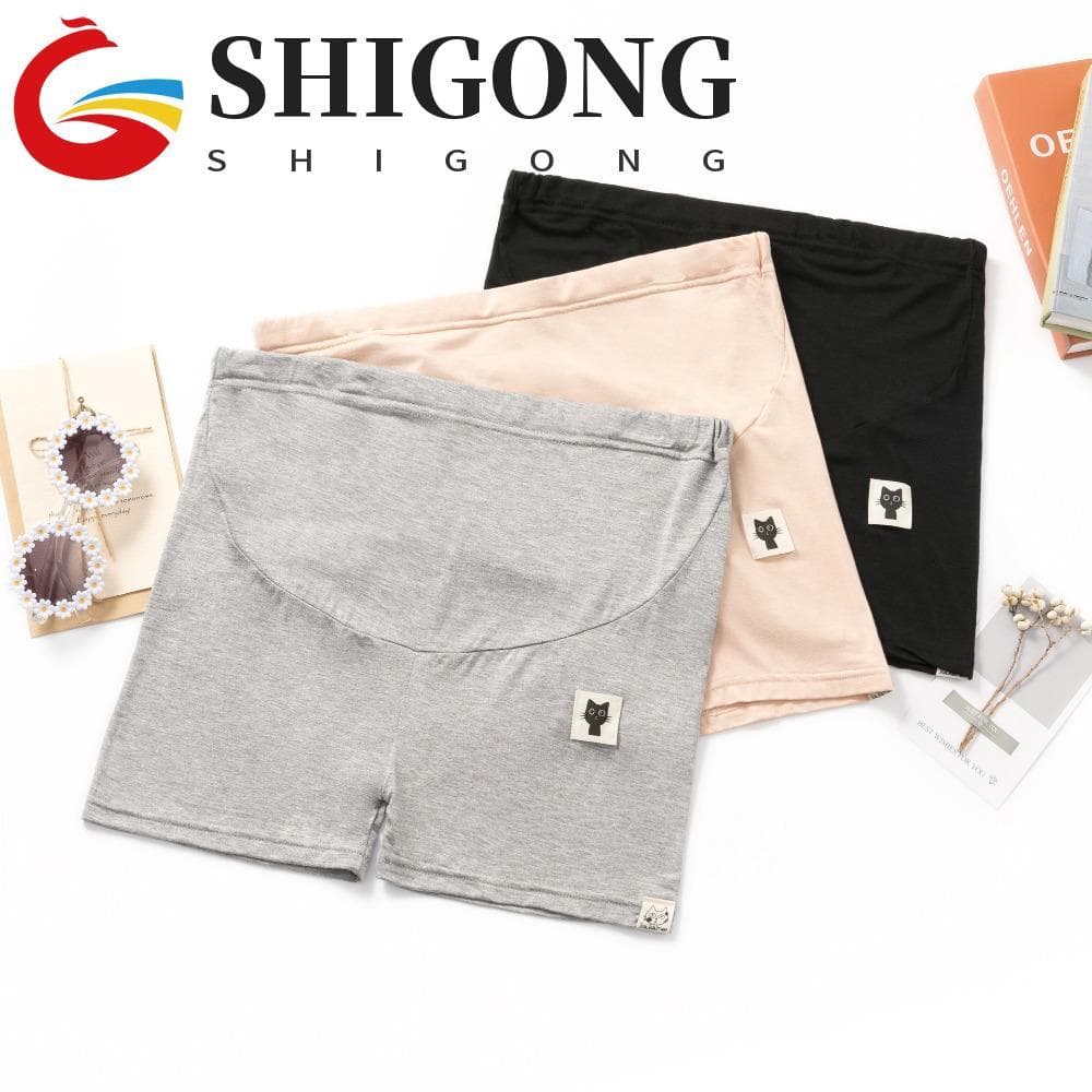 SHIGONG Shorts Para Grávidas Leggings , Elástico Solto Plus Size Maternidade , Cintura Alta