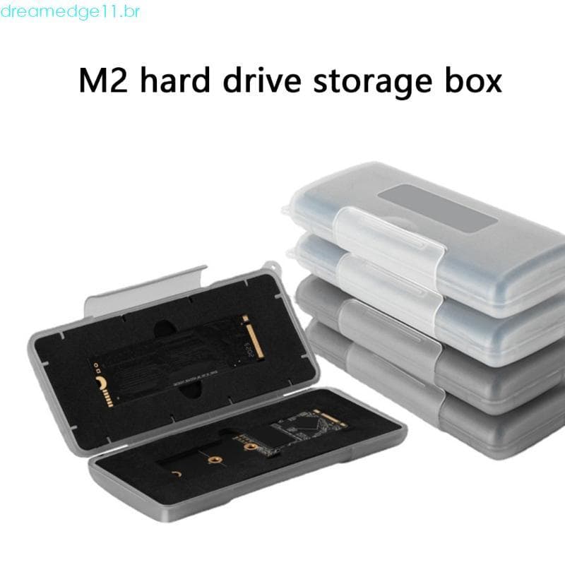 dreamedge11 M 2 SSD Caixa Armazenamento À Prova D E Choque 2 Slots Caso Organizador Disco Rígido Para Espe