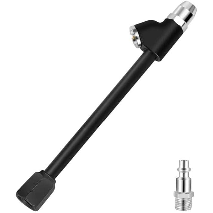 GODESON Air Chuck, conjunto de bico duplo de alcance estendido 1/4" FNPT com conexão rápida, conectores de 2 vias para p