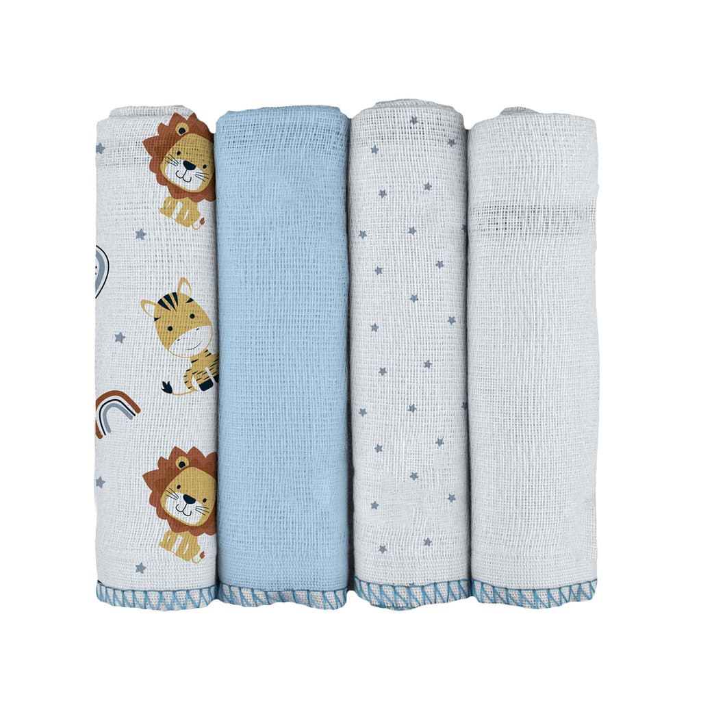 Pano de Boca para Bebê 34cm x 34cm Bublim