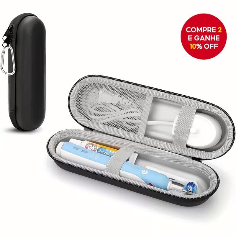Estojo De Viagem Para Escova De Dentes Elétrica Capa Rígida De EVA Compatível Com Oral-B io 7/8/9 E Philips Sonicare