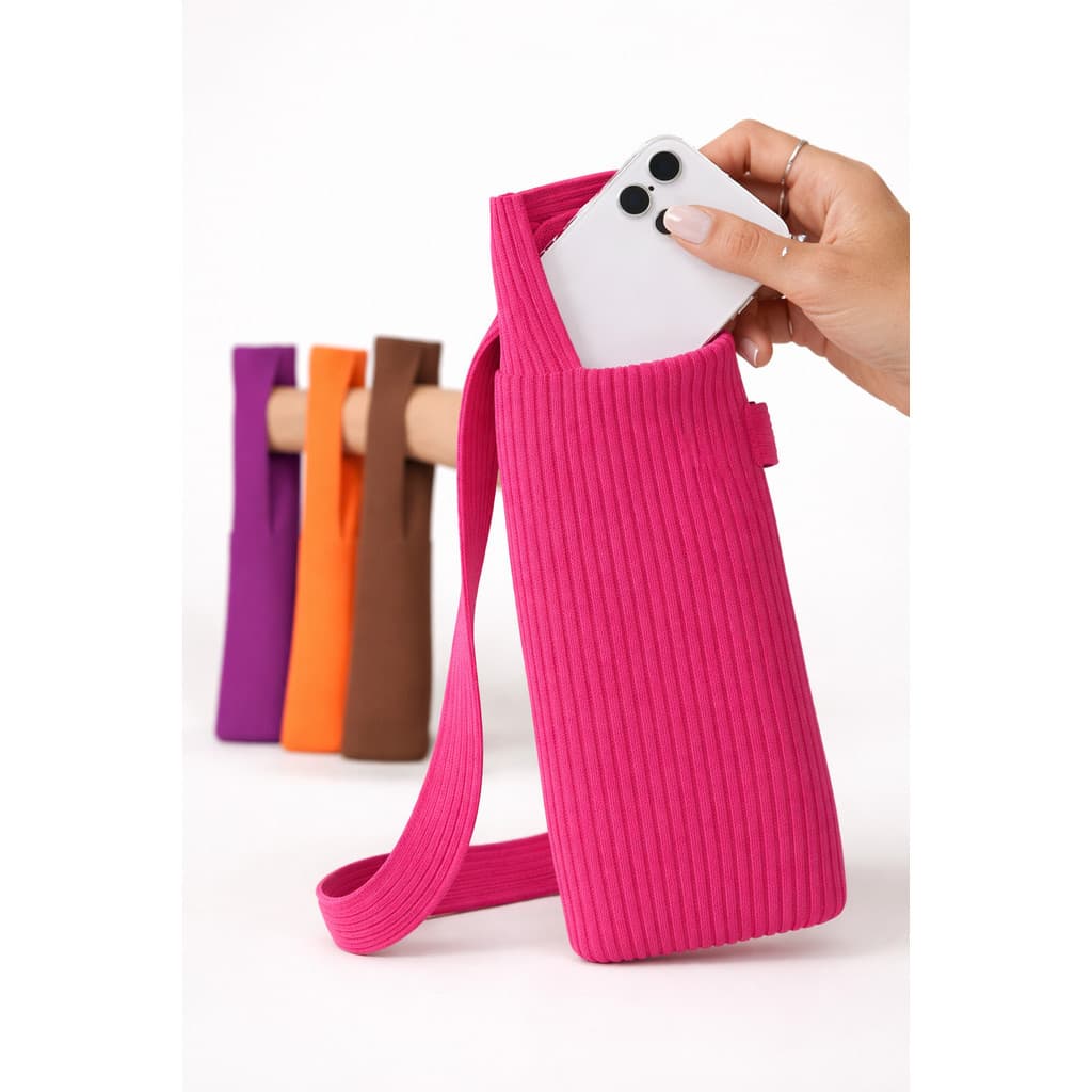 Bolsa Meia 2025 Nova Bolsa Para Celular De Malha POCKET Elegante e Charmosa Envio Imediato