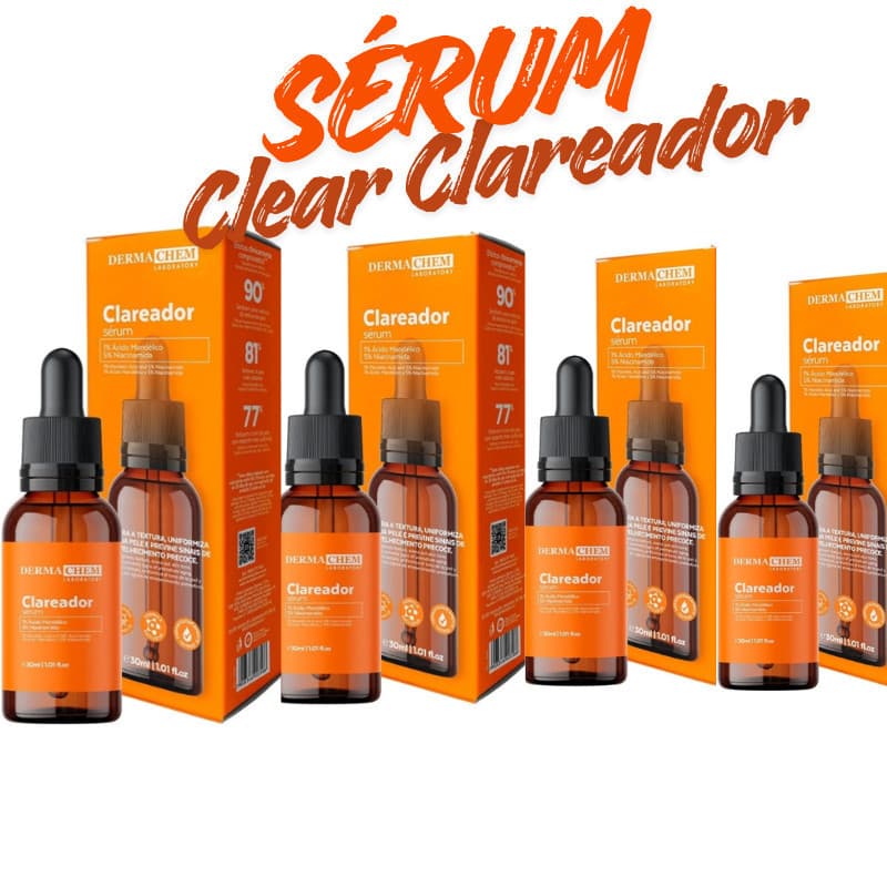 Kit 4 Sérum Clear Clareador 30ml Dermachem
