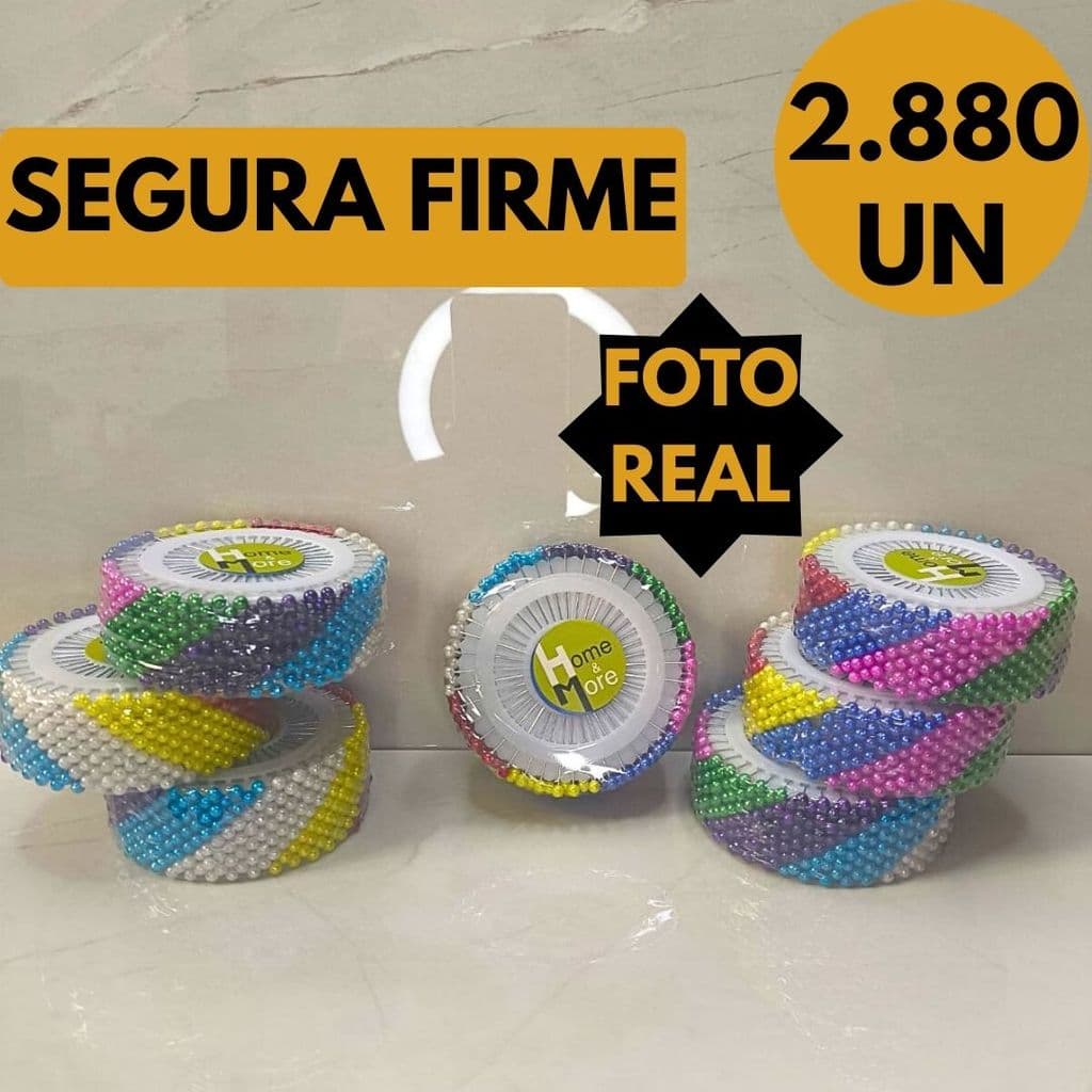 Alfinetes Coloridos 2.880/2.400/1.920/1.400 Disco Costura Para Artesanato Ateliê Casa Escola