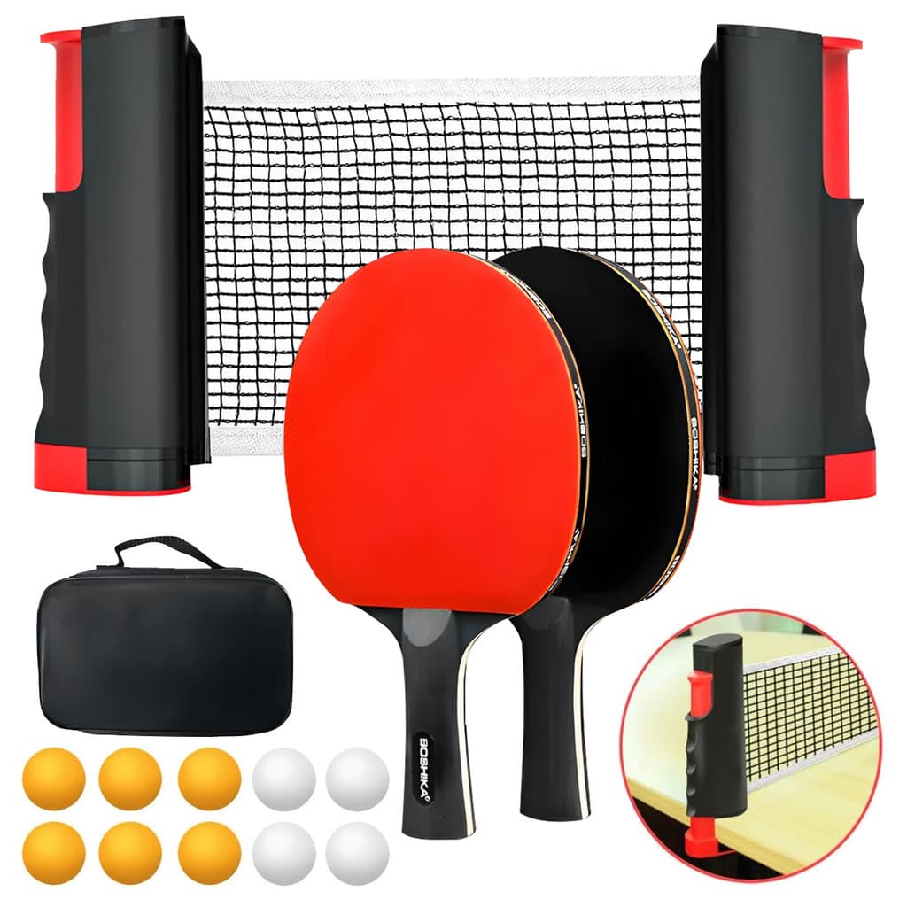 Kit Ping Pong Profissional Completo Com Rede + Raquetes + Bolas + Bolsa SP