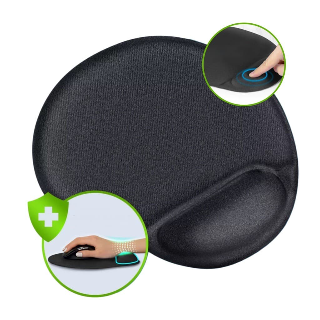 Mousepad Confortavel Gamer Ergonômico Apoio de Punho em Gel Base Firme Aderencia Barato Envio Rápido