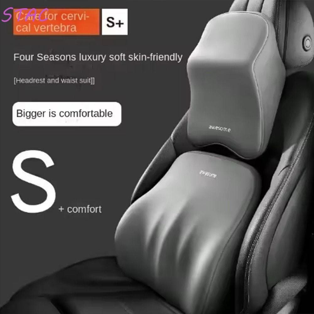 Travesseiro De Pescoço De Carro STAC , Encosto De Cabeça Respirável Macio Antifadiga , Almofada De Descanso Universal De