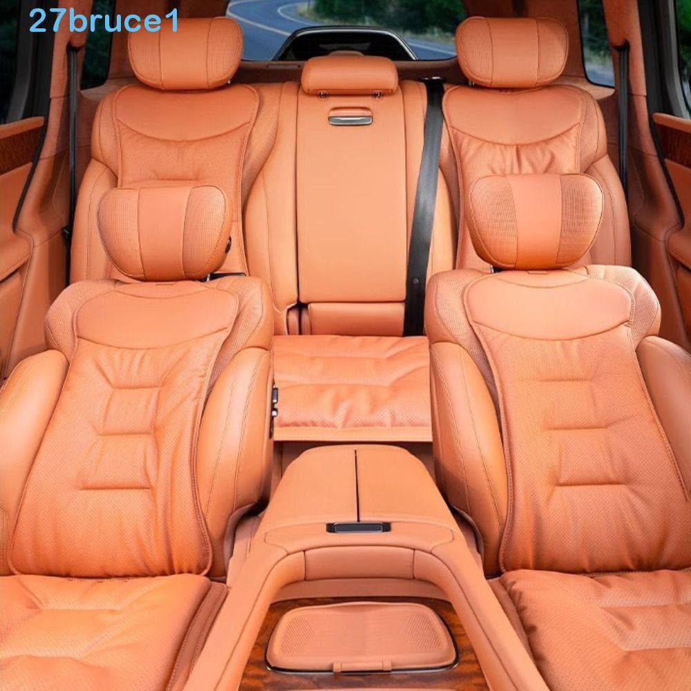 Almofada Ventilada De Quatro Estações BRUCE1 , De Couro De Carro Macia E Antiderrapante Assento De Automóvel Universal D