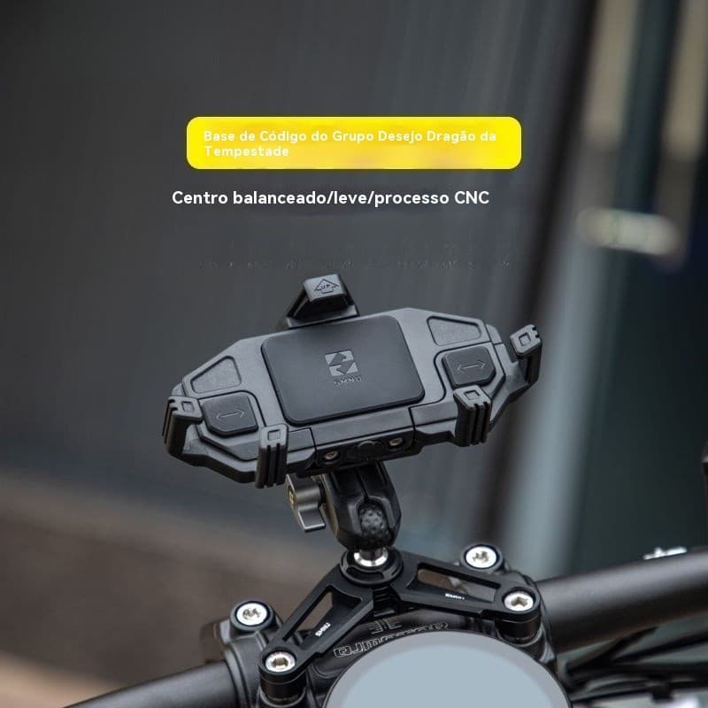Suporte de Telefone Amortecedor para Guidão de Motocicleta Retro Cruiser SMNU Shima QJ Flash 300/600 com Peças Modificad