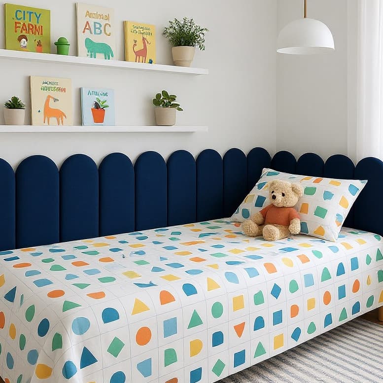 Kits de Cabeceira Estofada Modular até 15 Placas Para Cama em L