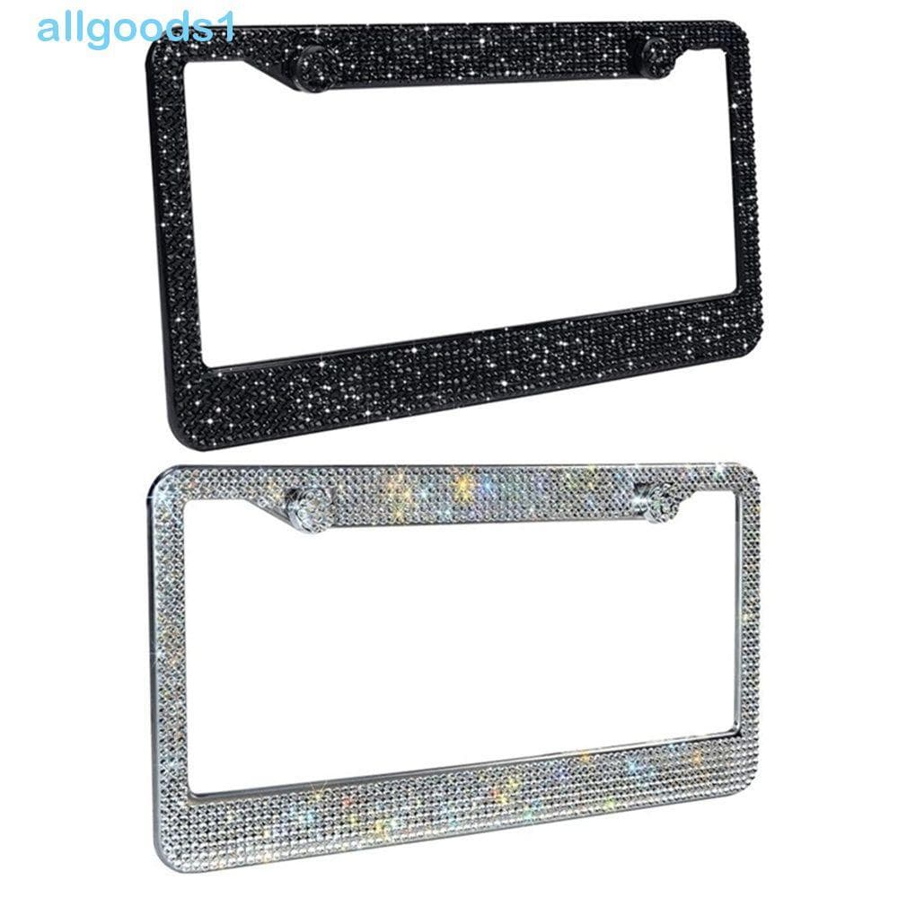 ALLGOODS Placa De Quadro De Carro Cristal Artesanal Para Canadá Acessórios Strass Bling Licença