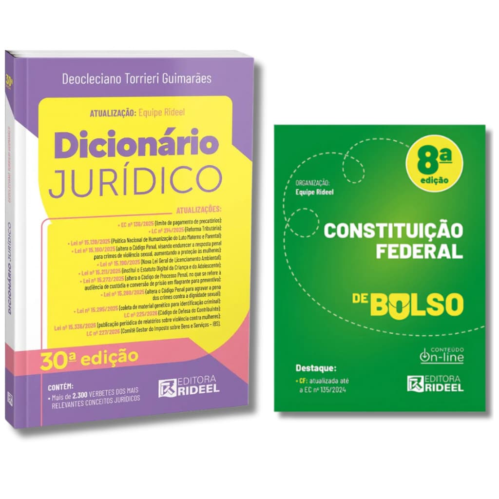 Dicionário Jurídico + Constituição Federal De Bolso 