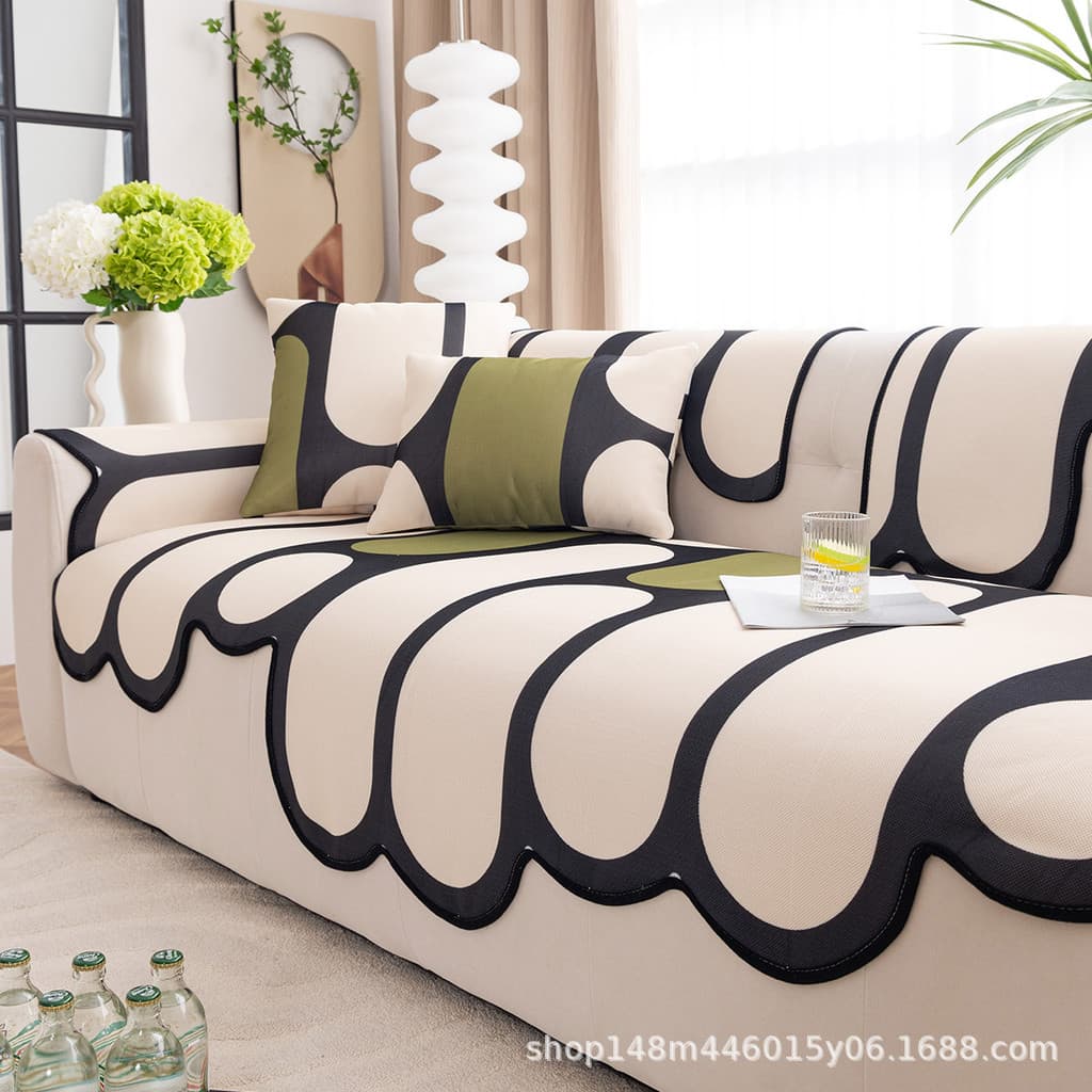 2026 Novo Estilo 2026 Almofada de Sofá Seda Gelo Legal Capa de Almofada Antiderrapante Almofada Legal Capa de Almofada d