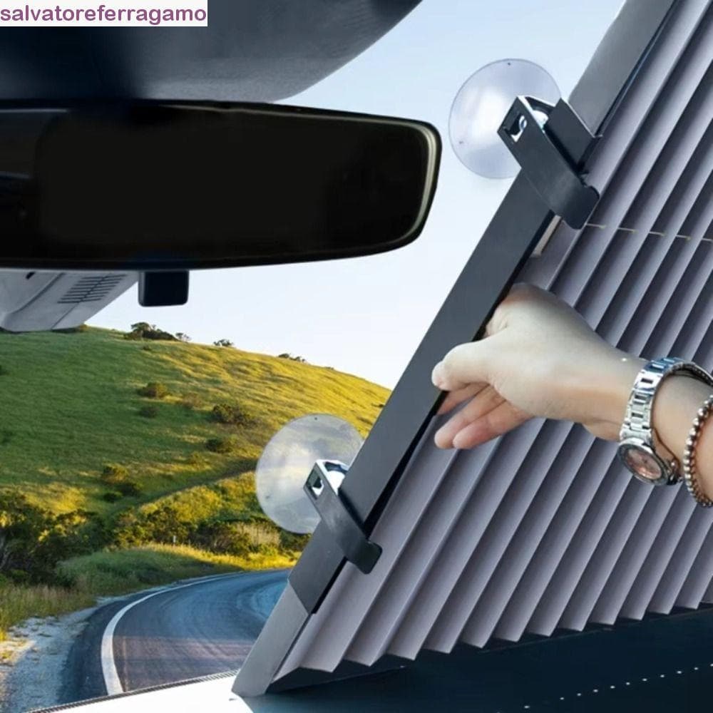 SALVATOREFERRAGAMO Guarda-Sol Para Carro , Conjunto Retrátil De Filme Reflexivo UV , Protetor Solar Automóvel , Design D