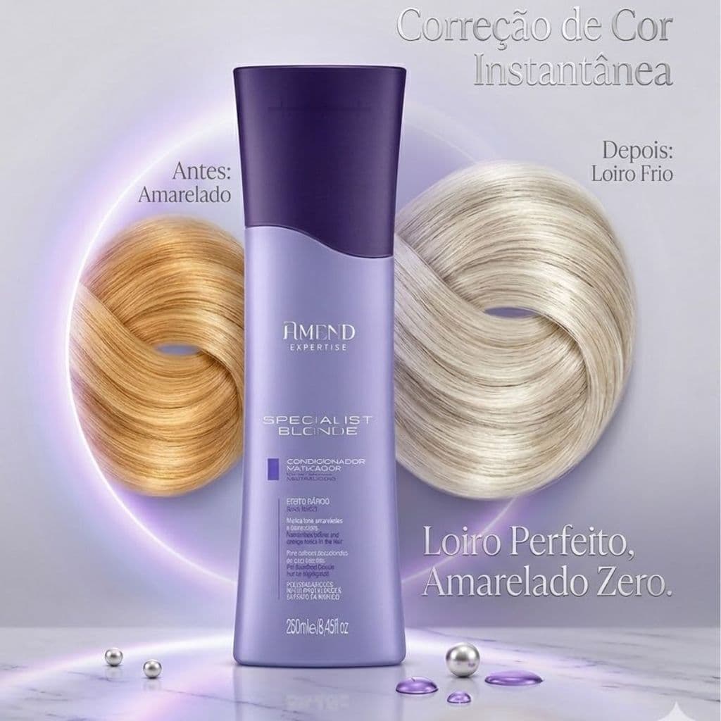 Condicionador Matizador Amend Expertise Specialist Blonde 250ml