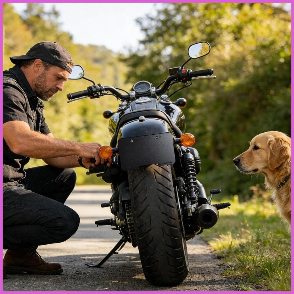 Placa De Licença Da Motocicleta Resistente À Prova Dwaterproof Água Fivela Design Quadro Dianteira De Ferrugem Para Ao A