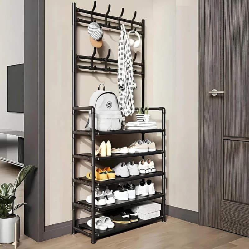 Sapateira Arara Cabideiro 5 Andar Organizadora Suporte Multiuso Tenis Roupa Quarto Armários Grande
