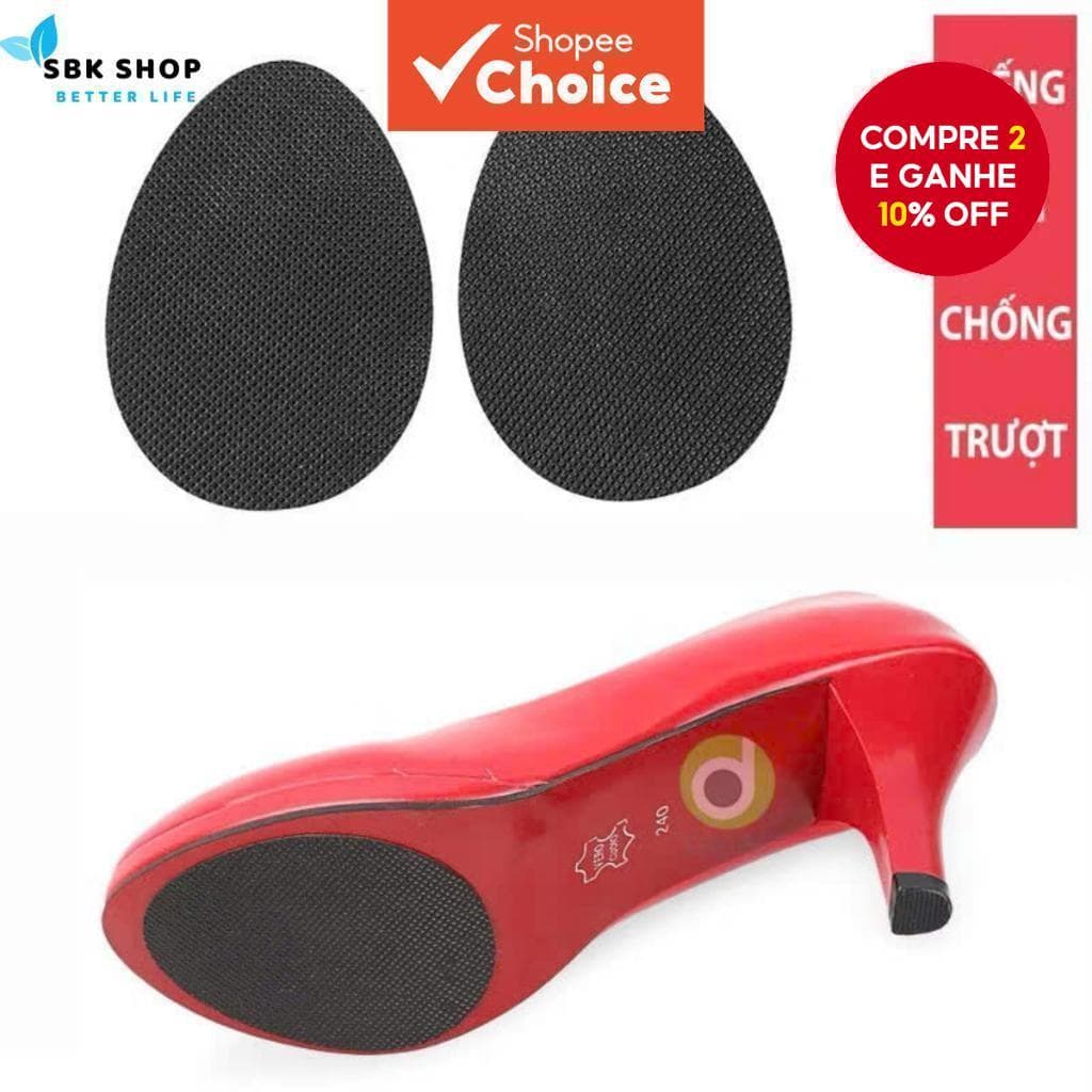  Adesivo de sola antiderrapante para sapatos de verão para esportes e salto alto - Protetor de borracha
