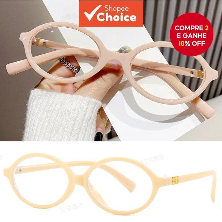 Coreano Retro Óculos Ovais Luz Azul Bloqueando Leopardo Impressão Para Mulheres Meninas Moda Na Leve Confortável