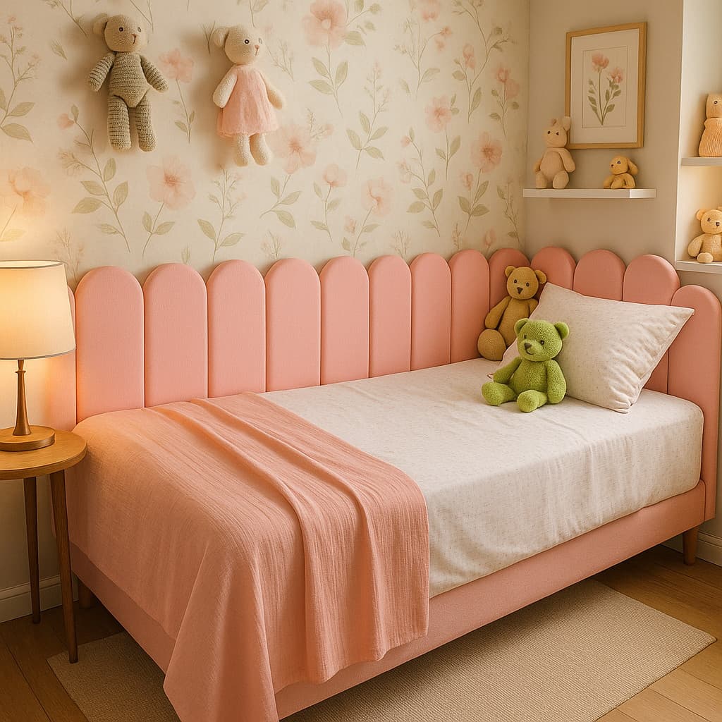 CABECEIRA NUVEM ESTOFADA ADESIVA MODULAR PARA CAMA SOLTEIRO CASAL QUEEN KING L LUXO PREMIUM