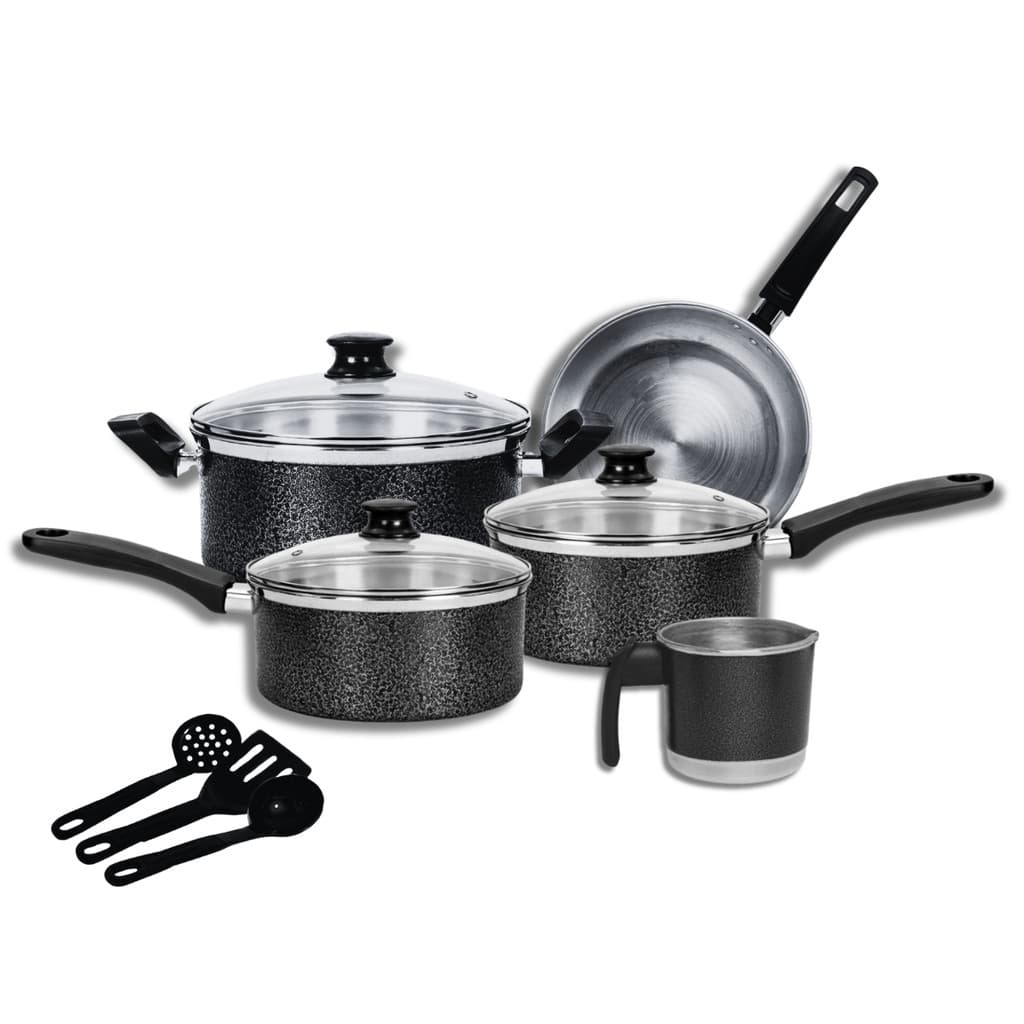 Jogo De Panelas 8 Peças C Tampa De Vidro
