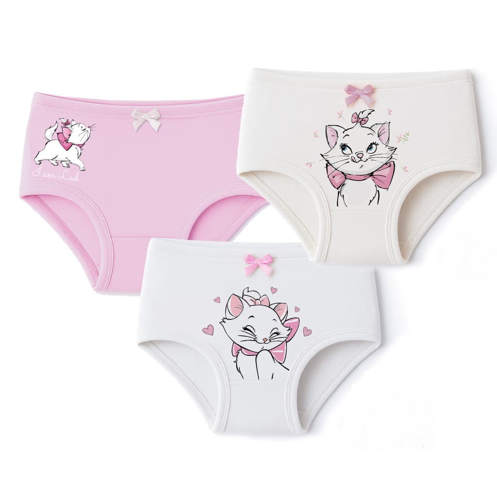 Kit 3 Calcinhas Infantis Estampadas Cotton Premium | Confortável e Delicada