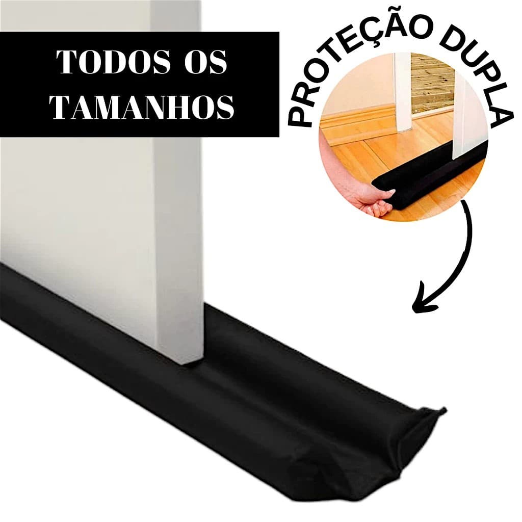 1/2/3 Veda Porta Rolinho Impermeável Ajustável Total, Contra Insetos e Poeira 70/80/90/100cm