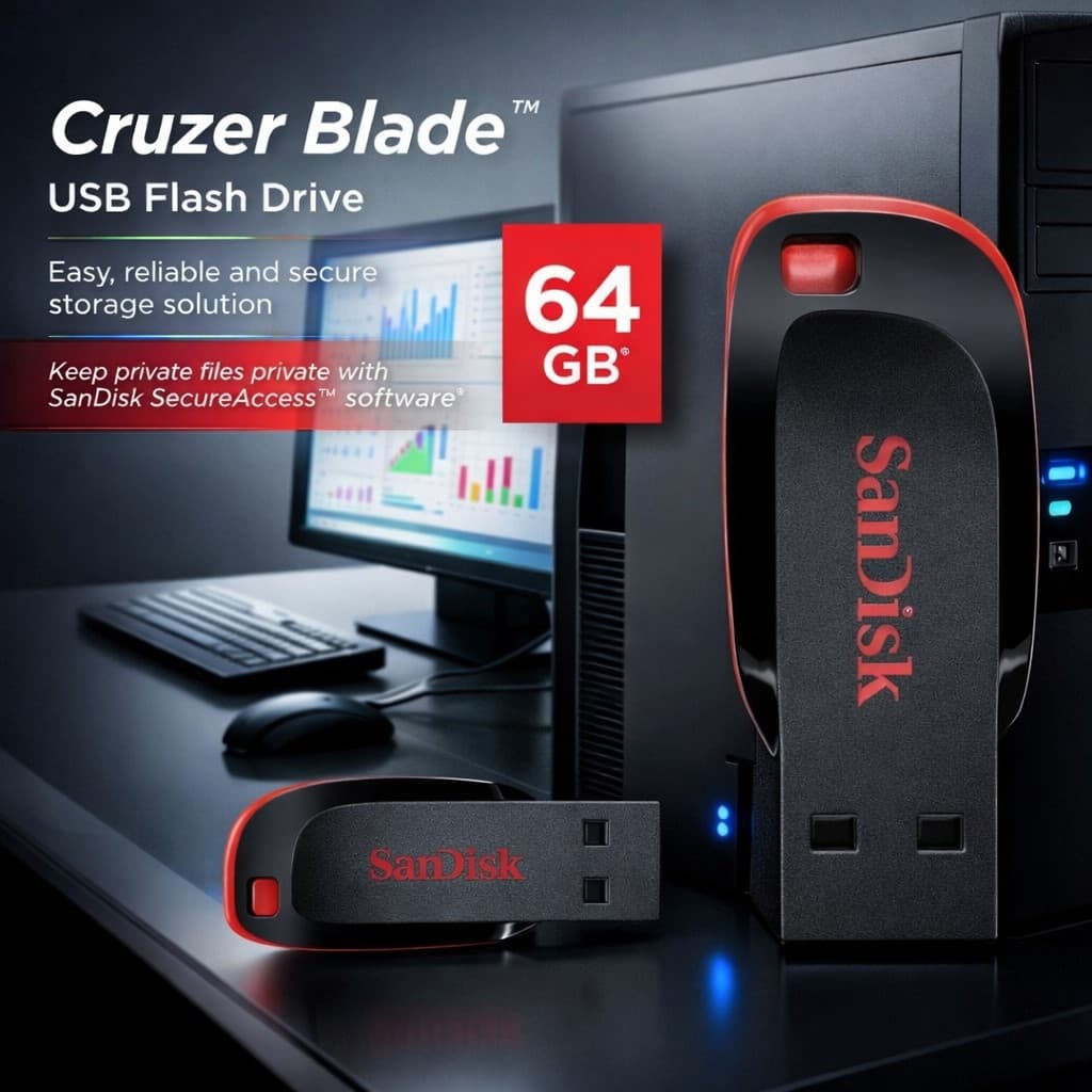 PenDrive USB Flash Drive 128GB Alta Velocidade Armazenamento