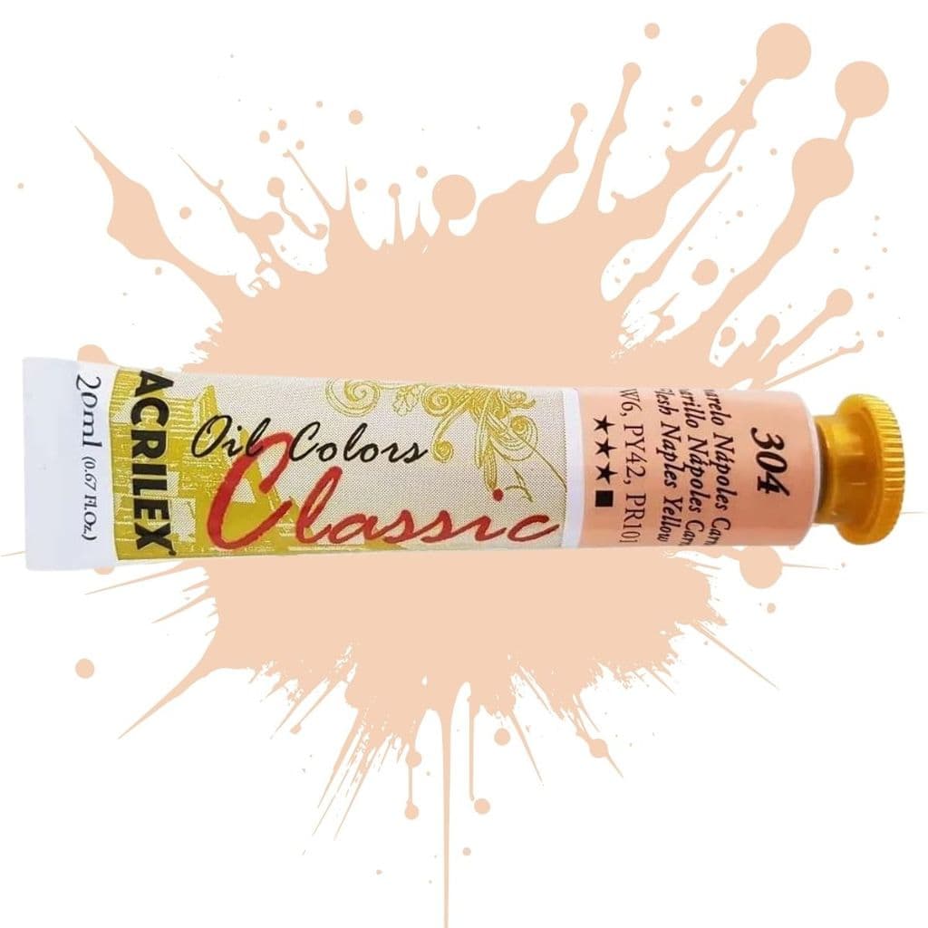 Tinta Oil Colors 20ml 304 - Amarelo Nápoles